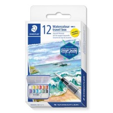 Vízfesték, 12 darabos, STAEDTLER "Design journey 888"
