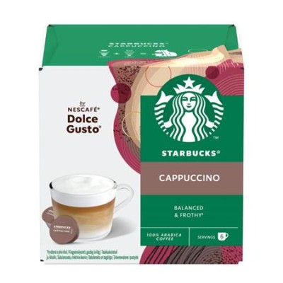 Kávékapszula, 12 db, STARBUCKS by Dolce Gusto®, "Cappuccino"