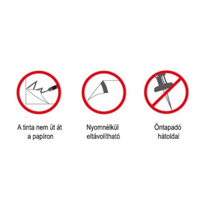 Öntapadó flipchartpapír, 76,2x63,5 cm, 2x30 lap, STICK N, fehér