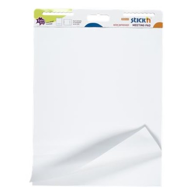 Öntapadó flipchartpapír, 76,2x63,5 cm, 2x30 lap, STICK N, fehér