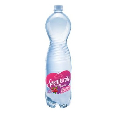Ásványvíz, ízesített, SZENTKIRÁLYI, 1,5 l, "Egy csepp gyümölcs", erdei gyümölcs