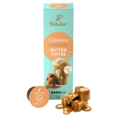 Kávékapszula, 10 db, TCHIBO "Cafissimo Espresso Buttertoffee"