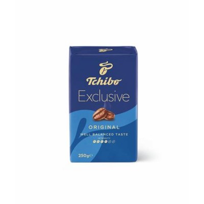 Kávé, pörkölt, őrölt, vákuumos csomagolásban, 250 g,  TCHIBO "Exclusive"