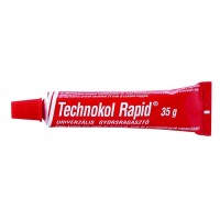 Ragasztó, folyékony, 35 g, TECHNOKOL "Rapid", piros