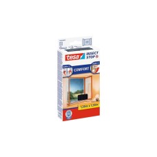 Szúnyogháló, ablakra, tépőzáras, 1,3 x 1,3 m,  TESA® "Comfort", fekete