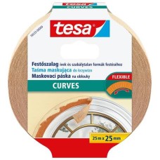Festő- és mázolószalag, ívekhez, 25 mm x 25 m, TESA "Perfect Curves"