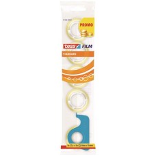 Ragasztószalag, adagolón, kézi, 5 db TESA "tesafilm®", 15 mm x 10 m, átlátszó