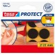 Filckorong, karcolásgátló, 22 mm, TESA "Protect", barna
