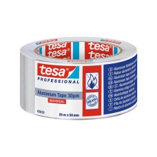 Alumínium szalag, 50 mm x 50 m, TESA® "Professional 63632", ezüst