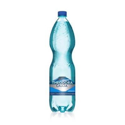 Ásványvíz, szénsavas, THEODORA, 1,5 l, "Kékkúti Calcia"