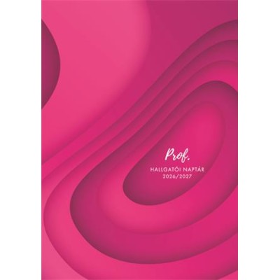 Hallgatói naptár, 2026/2027 tanév, A5, heti, TOPTIMER, pink