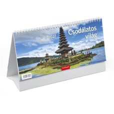 Naptár, asztali, álló, TOPTIMER, "Csodálatos világ"