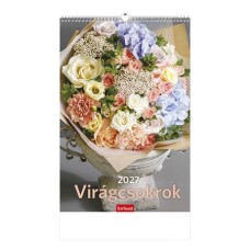 Naptár, fali, TOPTIMER "Virágcsokrok"