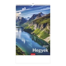 Naptár, fali, TOPTIMER "Hegyek"