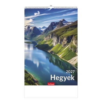 Naptár, fali, TOPTIMER "Hegyek"