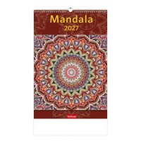 Naptár, fali, TOPTIMER "Mandala"