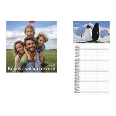 Naptár, fali, TOPTIMER, "Családi tervező"