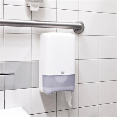 Toalettpapír, T6 rendszer, 2 rétegű, 13,2 cm átmérő, Advanced, TORK "Mid-size", fehér