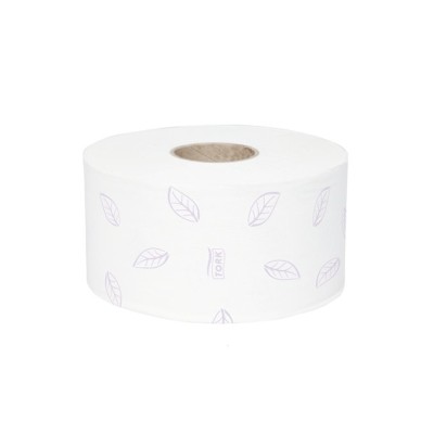 Toalettpapír, T2 rendszer, 3 rétegű, 18,7 cm ámérő, Premium, TORK "Mini Jumbo", fehér