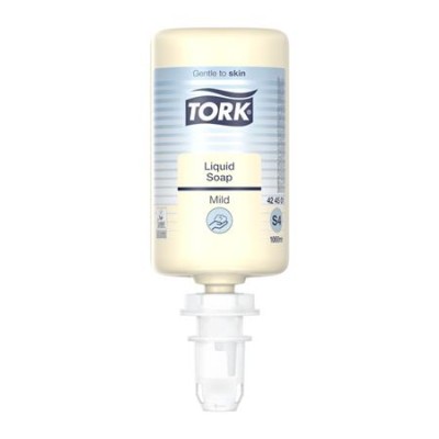 Folyékony szappan, 1 l, S4 rendszer, TORK "Enyhén illatosított", világossárga