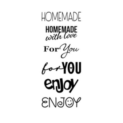 Bélyegző készlet, 6 minta, TRODAT "Creativ Homemade"