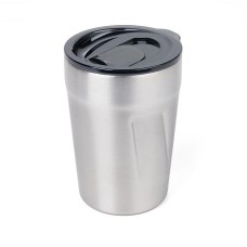 Termoszbögre, 300 ml, rozsdamentes acél, TROIKA "Cup-uccino", ezüst