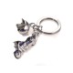 Kulcstartó, 2 charm dísszel, SWAROVSKI® kristályokkal, TROIKA "Key cruising"