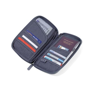 Dokumentumtároló, utazáshoz, RFID védelemmel, TROIKA "Safe flight", szürke