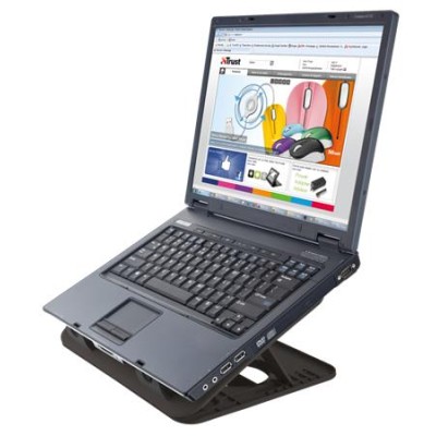 Notebook állvány, ventilátorral, USB, TRUST "Cyclone"