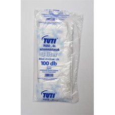 Hűtő- és uzsonnástasak, 3 l, 100 db, 25 x 35 cm, 9 µ, TUTI