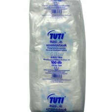 Hűtő- és uzsonnástasak, 6 l, 100 db, 30 x 50 cm, 9 µ, TUTI