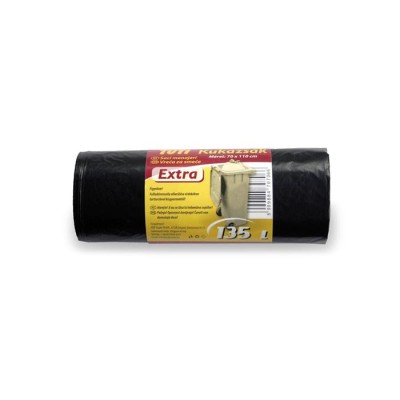 Szemeteszsák, extra erős, 135 l, 10 db, TUTI "Extra"