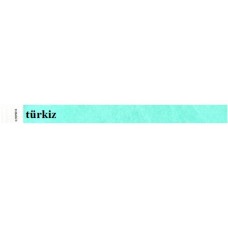 Karszalag, 3/4", tyvek, türkiz