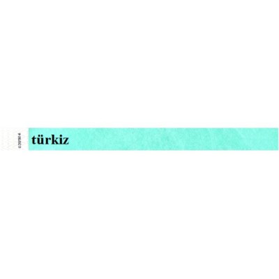 Karszalag, 3/4", tyvek, türkiz
