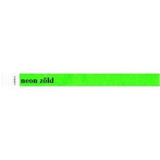 Karszalag, 3/4", tyvek, neon zöld