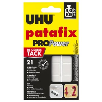 Gyurmaragasztó, 21 kocka/csomag, UHU "Patafix Pro Power"