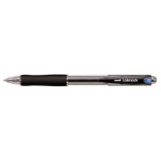 Golyóstoll, 0,3 mm, nyomógombos, UNI "SN-100 Laknock", fekete