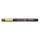 Dekormarker, 0,7 mm, UNI "Posca PC-1MR", arany
