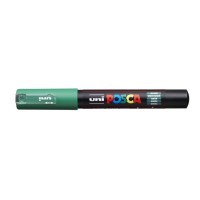 Dekormarker, 0,7-1,0 mm, UNI "Posca PC-1M", zöld