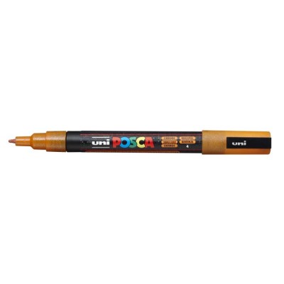Dekormarker, 0,9-1,3 mm, UNI"Posca PC-3ML", fényes narancs Dekormarker, 0,9-1,3 mm, UNI"Posca PC-3ML", fényes narancs