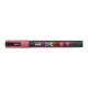 Dekormarker, 0,9-1,3 mm, UNI"Posca PC-3ML", fényes piros