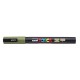 Dekormarker, 0,9-1,3 mm, UNI "Posca PC-3M", khaki