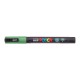Dekormarker, 0,9-1,3 mm, UNI "Posca PC-3ML", fényes zöld
