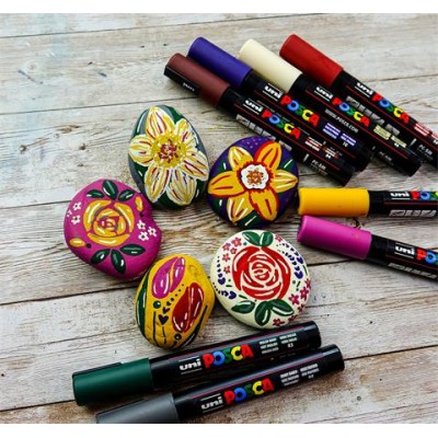 Dekormarker készlet, 1,8-2,5 mm, UNI "Posca PC-5M", 16 különböző szín Dekormarker készlet, 1,8-2,5 mm, UNI "Posca PC-5M", 16 különböző szín