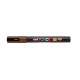 Dekormarker, 1,8-2,5 mm, UNI "Posca PC-5M", barna