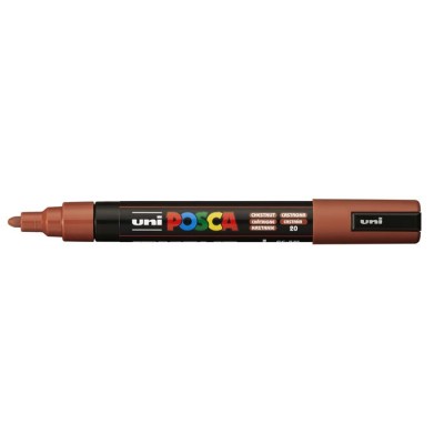 Dekormarker, 1,8-2,5 mm, UNI "Posca PC-5M", gesztenyebarna