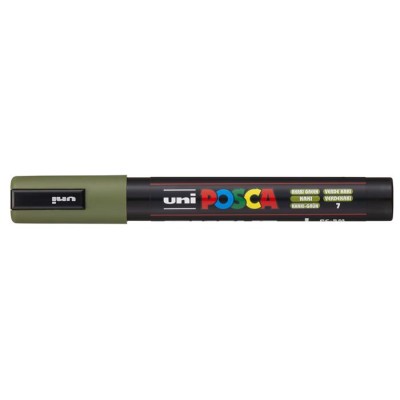 Dekormarker, 1,8-2,5 mm, UNI "Posca PC-5M", khaki