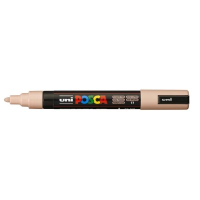 Dekormarker, 1,8-2,5 mm, UNI "Posca PC-5M", púder rózsaszín