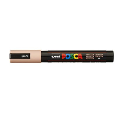 Dekormarker, 1,8-2,5 mm, UNI "Posca PC-5M", púder rózsaszín
