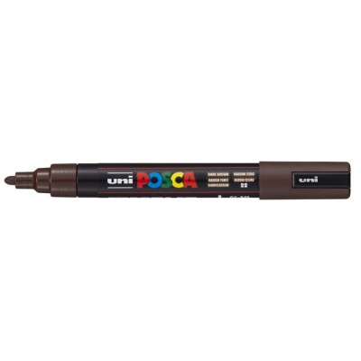 Dekormarker, 1,8-2,5 mm, UNI "Posca PC-5M", sötétbarna